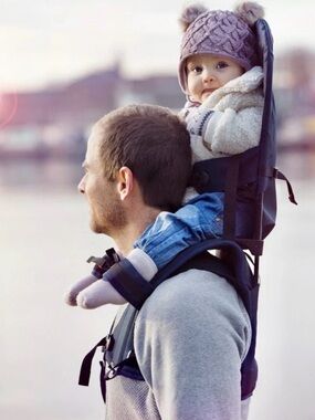 MiniMeis G4 Baby / Toddler Carrier - Black/Navy